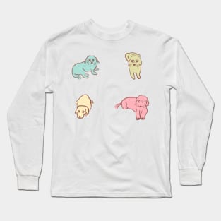 Colorful Dog Art Long Sleeve T-Shirt